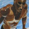'Morning Swim' 24" X 30" Acrylic on Canvas Gallery Wrap